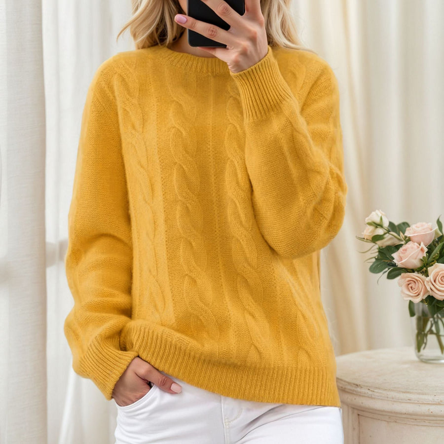 Pull Col Rond Coupe Classique