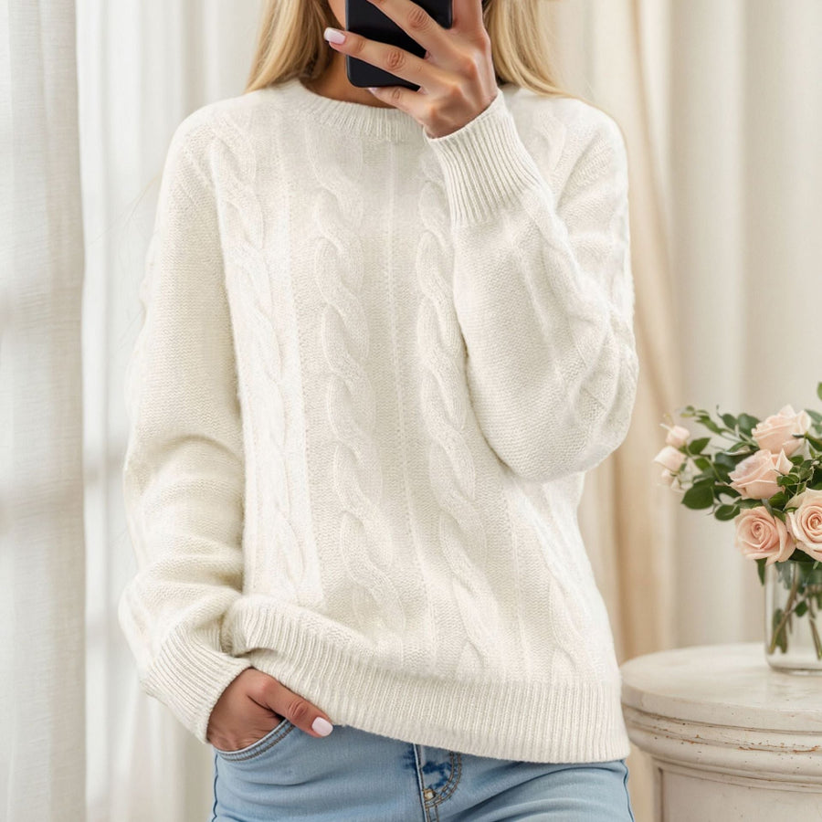 Pull Col Rond Coupe Classique