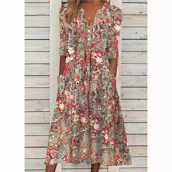 Janelle | Robe d'Été Élégante à Silhouette Affinée