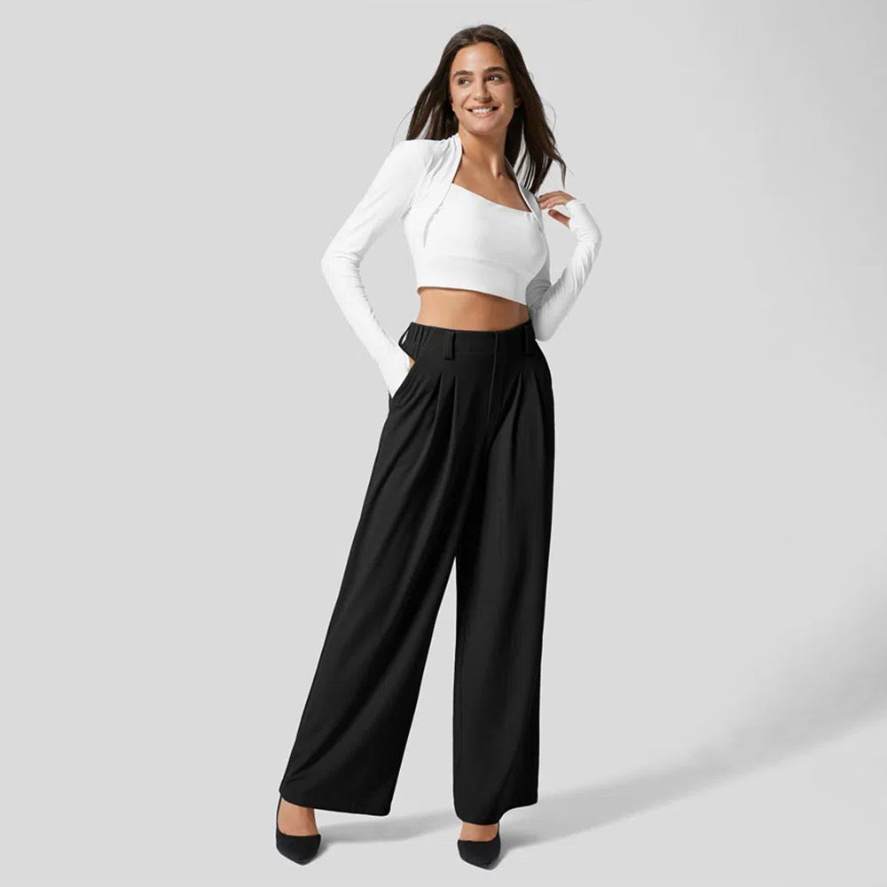 Pantalon palazzo large pour femme