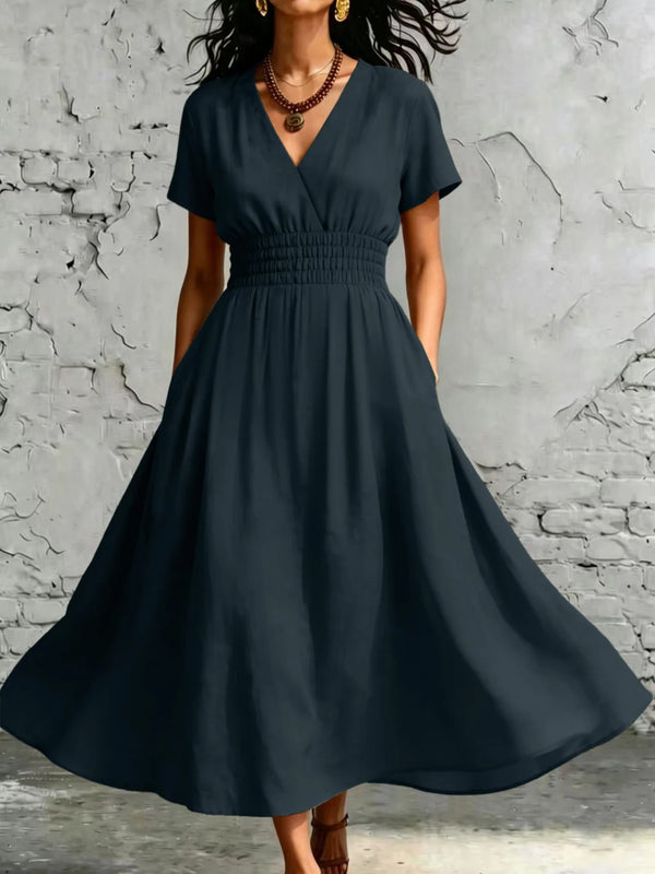 Robe Midi Romantique Bohème à Volants