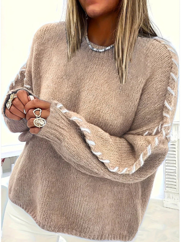 Pull Col Rond Manches Longues Coupe Classique