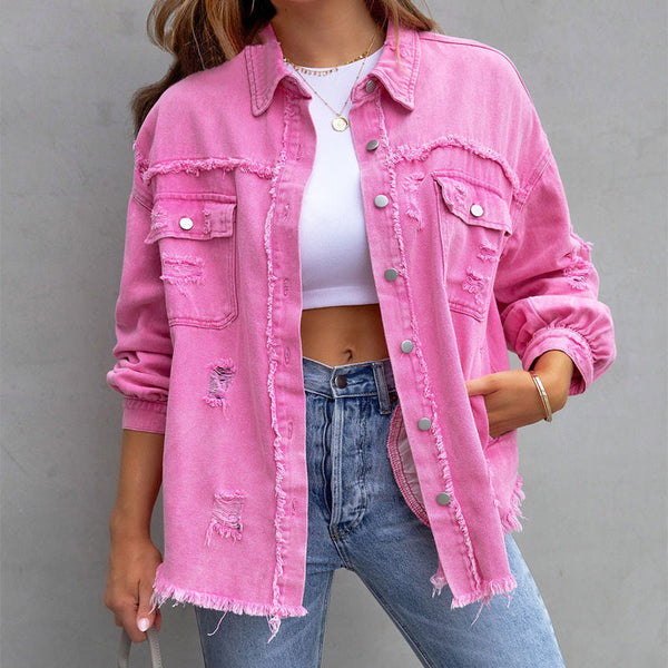 Thrive Denim Blouse