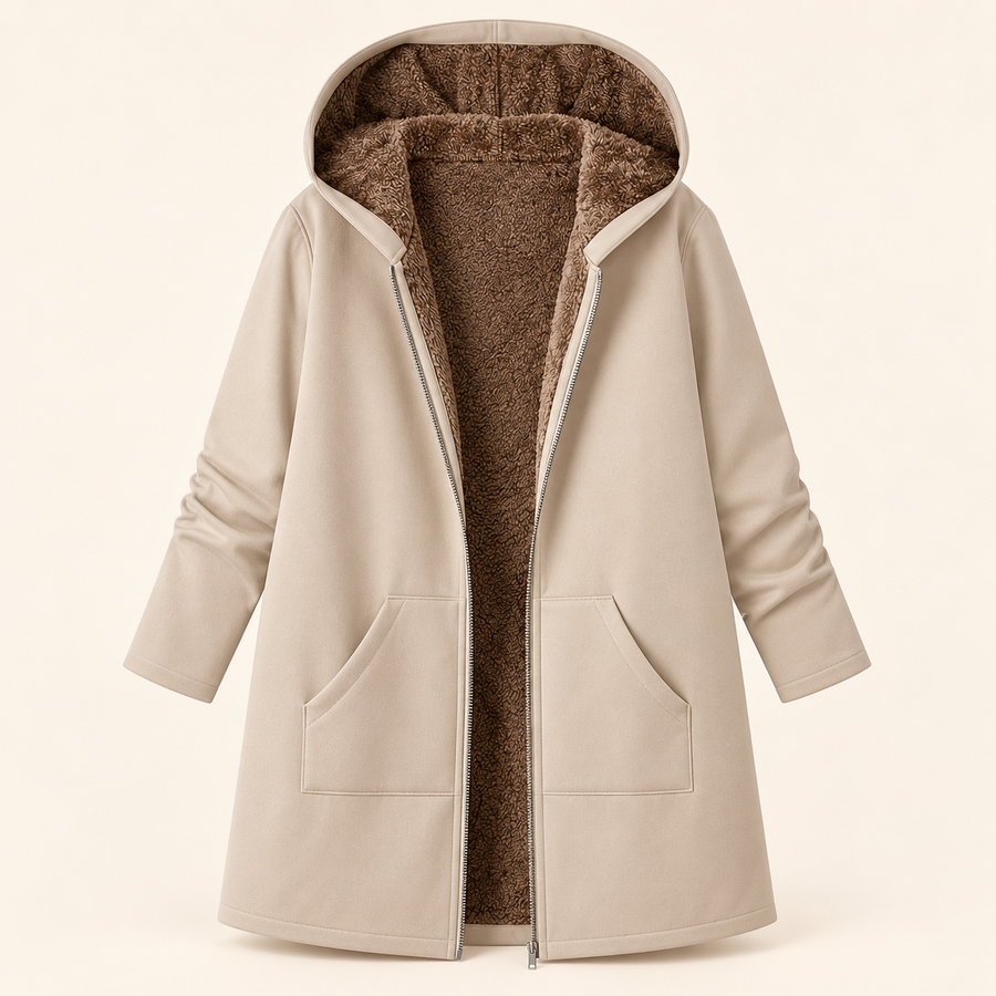 Manteau Capuche Doublé Douillet
