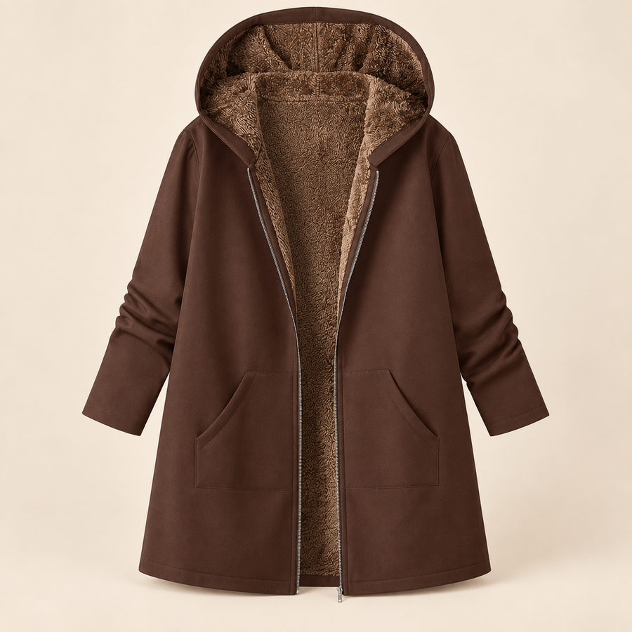 Manteau Capuche Doublé Douillet