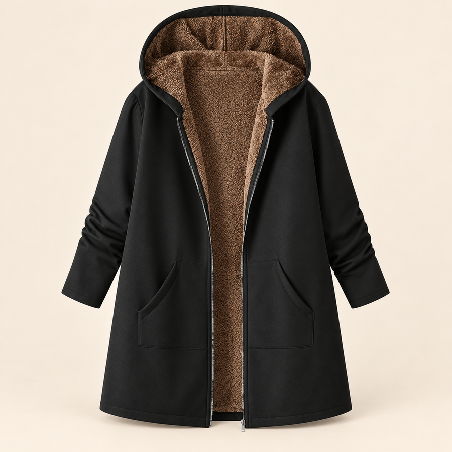 Manteau Capuche Doublé Douillet