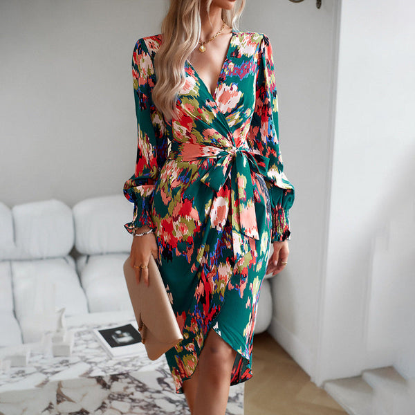 Oravielle | Robe élégante à col en V