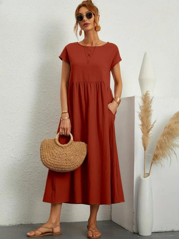 Robe d'Été Fluide Yulia - Coupe Décontractée et Élégante