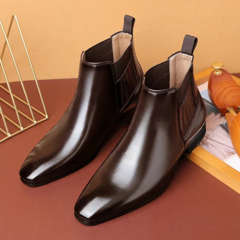 Botins de Salto em Bloco Minimalistas