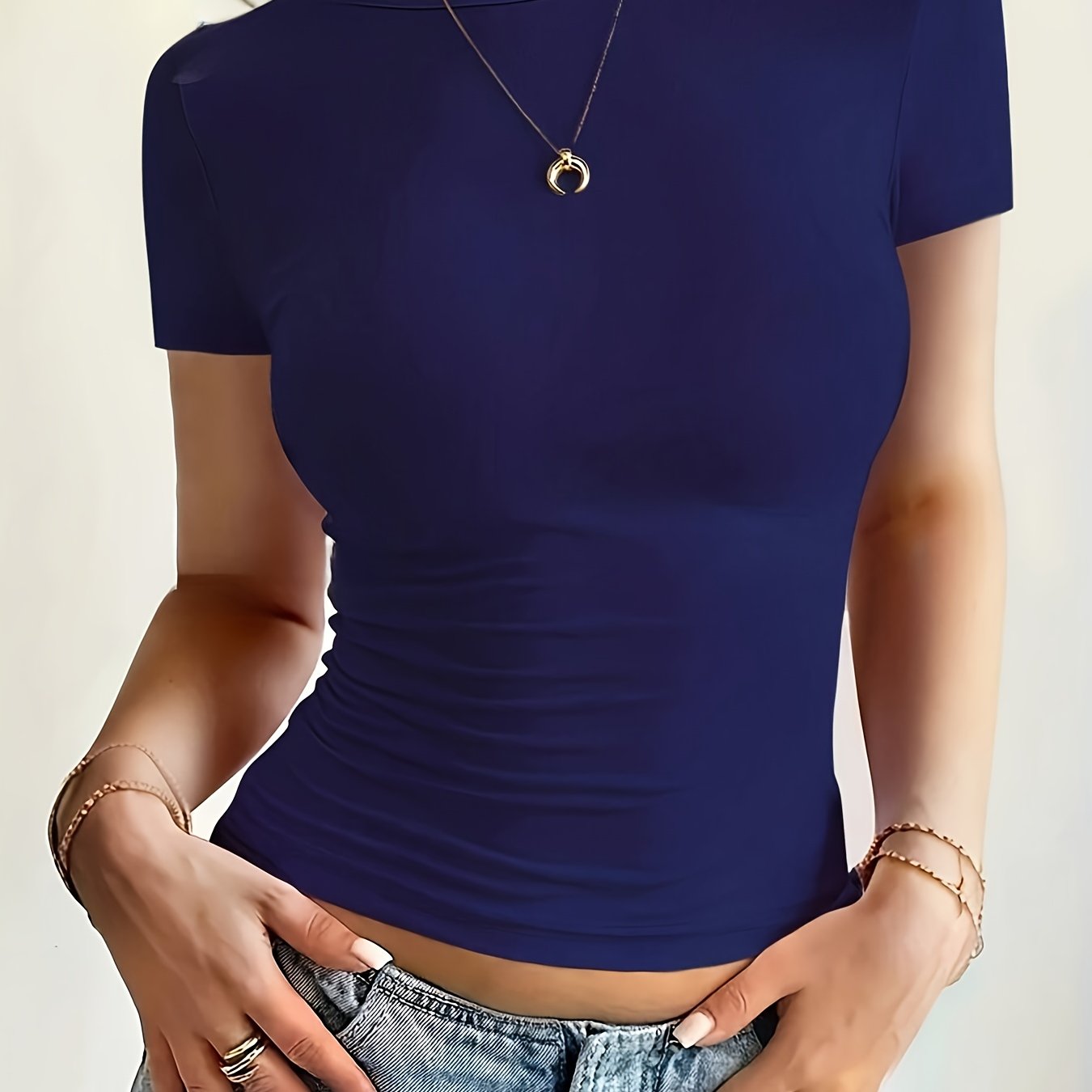 T-shirt en polyester - Manches courtes et forme flexible