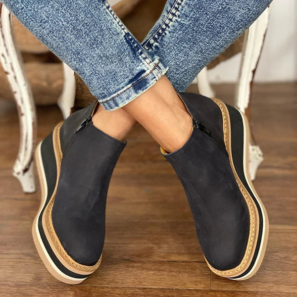 Bottines Clara — vue générale mettant en avant la teinte chaleureuse