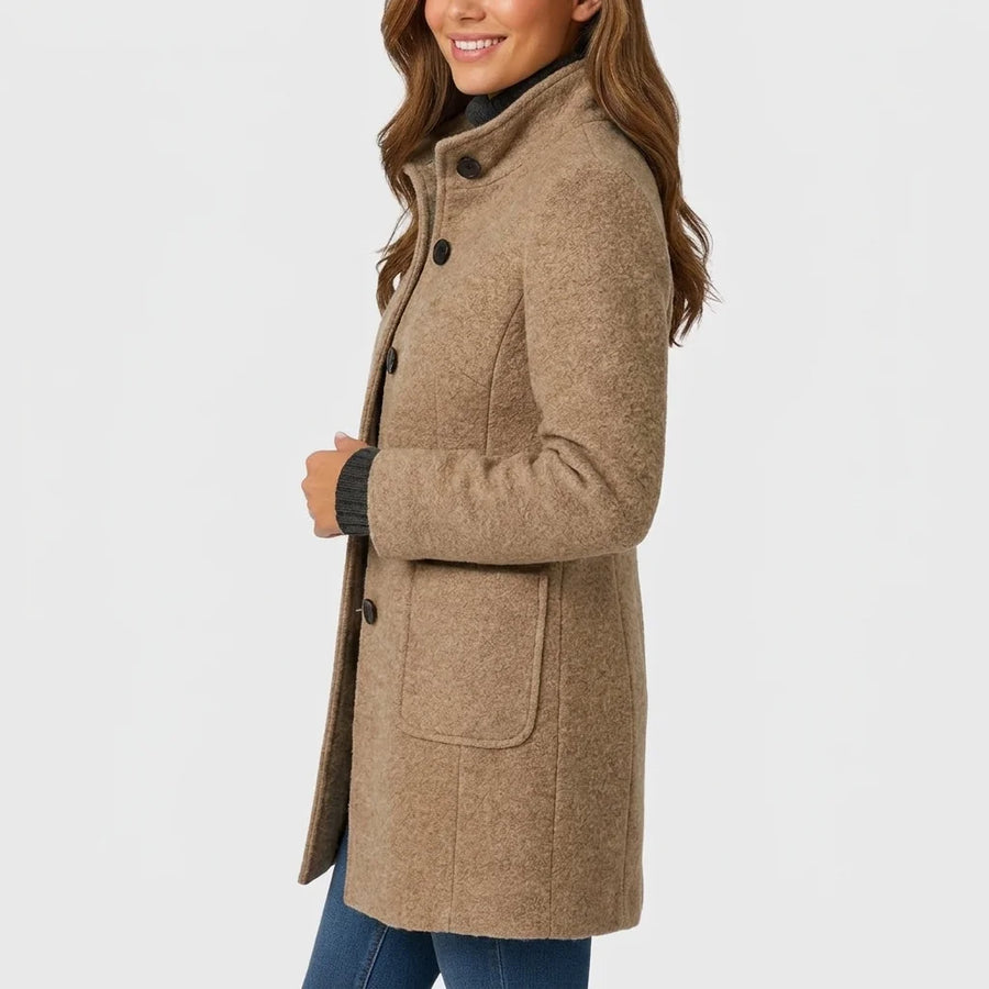 Manteau Élégant Coupe Structurée