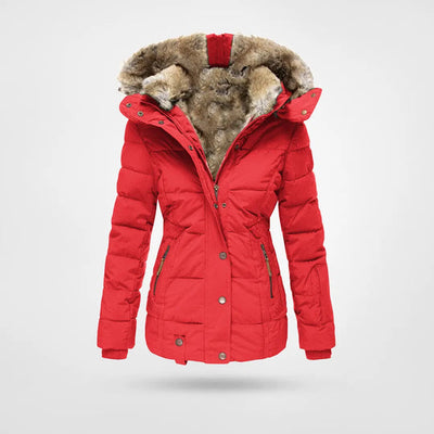 Zarah - Veste d'hiver chaude et imperméable avec doublure et capuche
