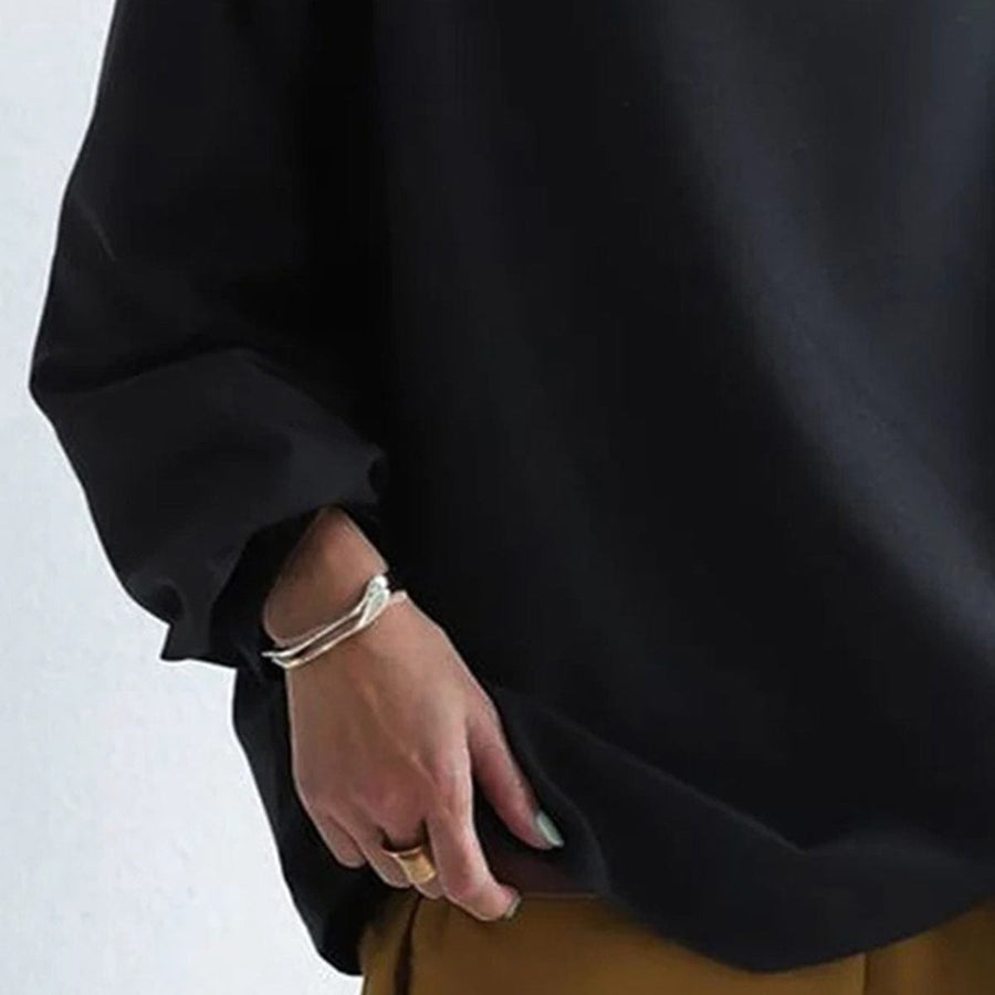Pull Col Montant Coupe Décontractée