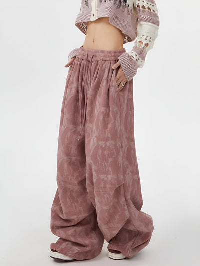 Natasia - Pantalon à Jambe Large Et Taille Elastique