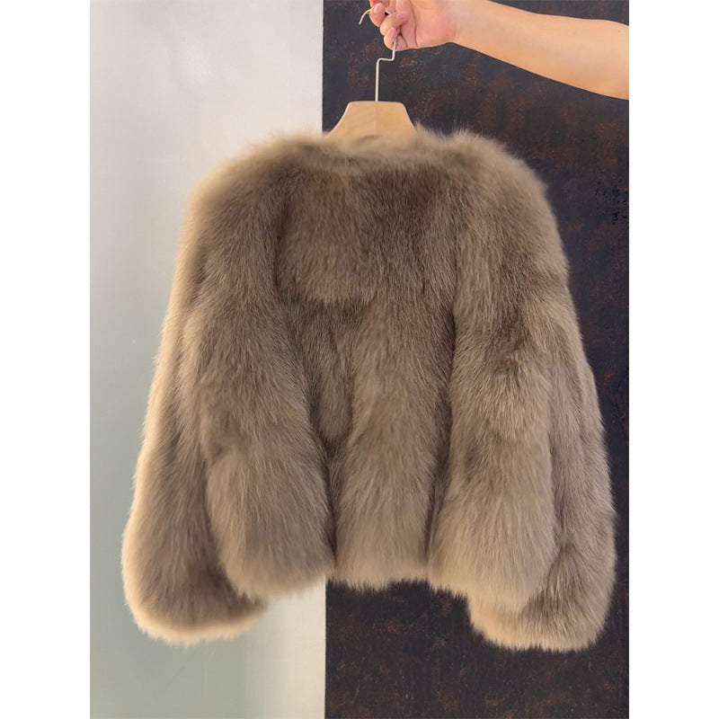 Veste Courte Effet Fourrure