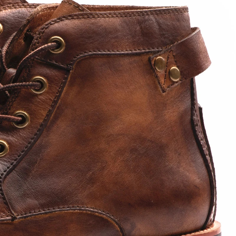 Bottes Homme à Lacets et Fermeture Éclair