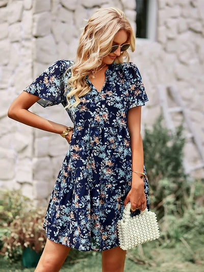 Robe Élise – Élégance Florale pour un Été Inoubliable