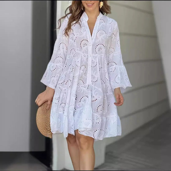 Robe Midi Dentelle Rose - Élégance Intemporelle
