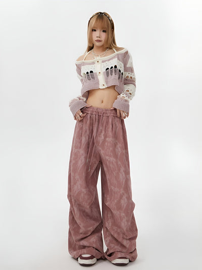 Natasia - Pantalon à Jambe Large Et Taille Elastique