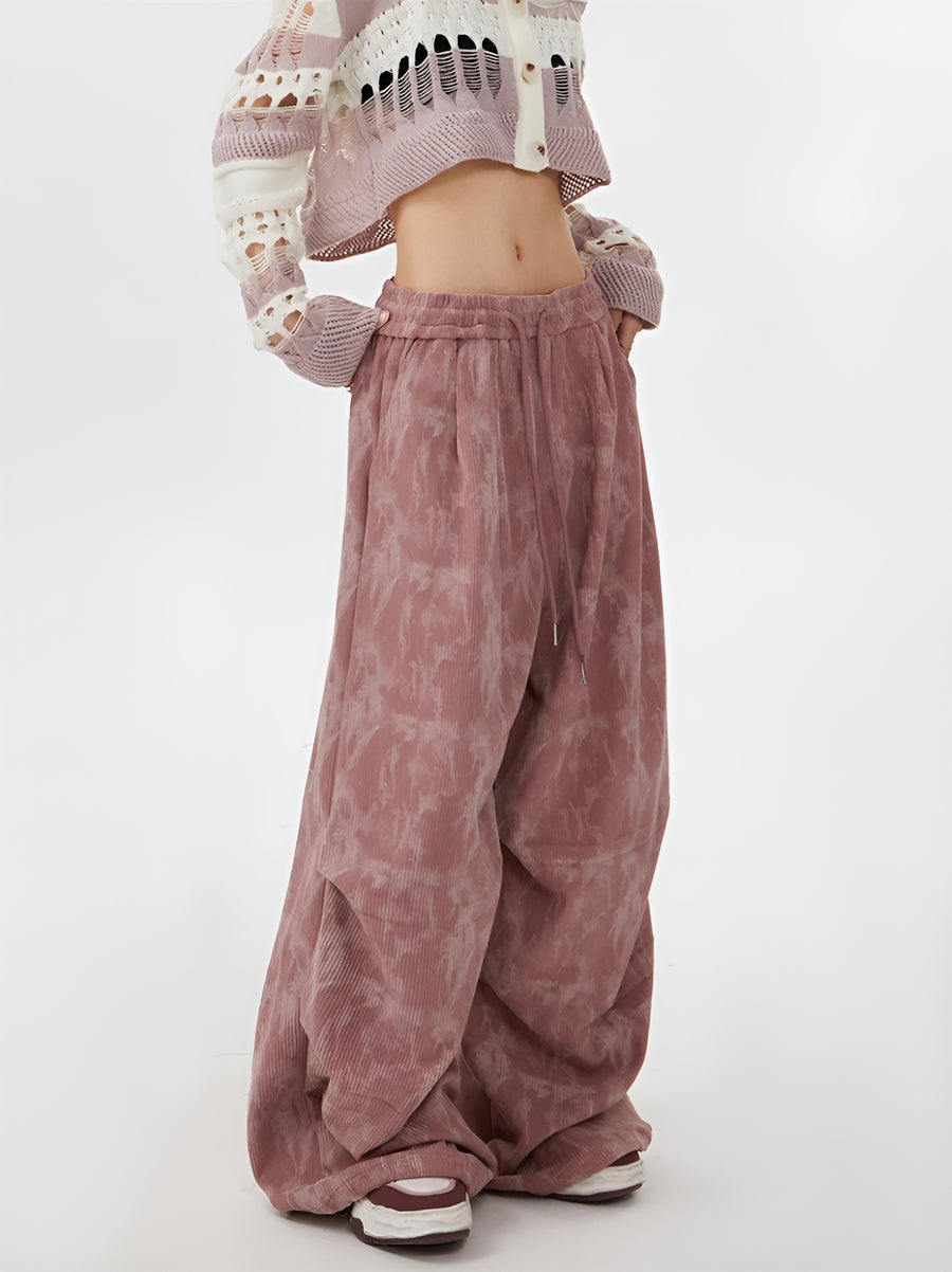 Natasia - Pantalon à Jambe Large Et Taille Elastique