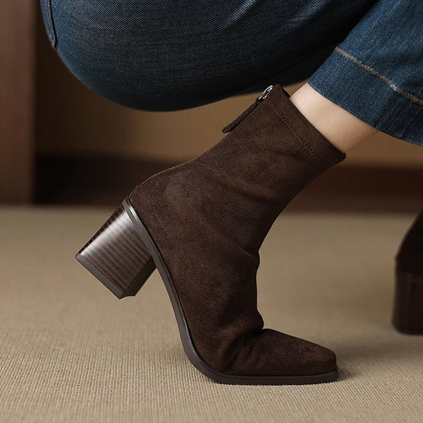 Botas Elegantes com Fecho Lateral de Correr
