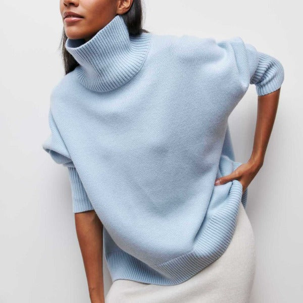 Mylène | Jersey de cuello alto oversize acogedor