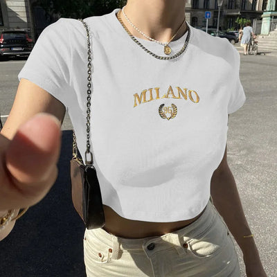 Juliane | Trendy Milano Crop Top for Women