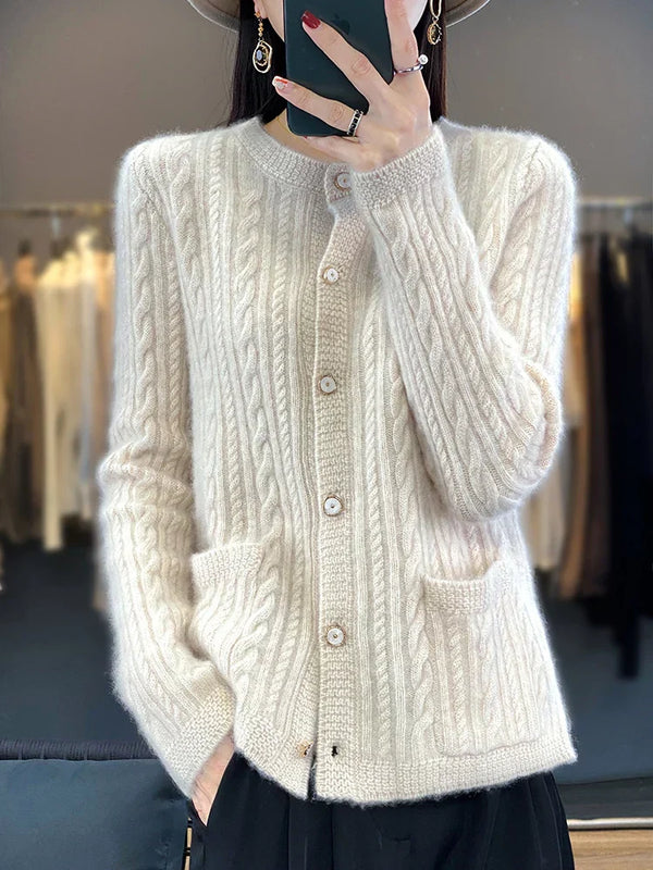 Aurélie - Cardigan en Laine Pur Douceur