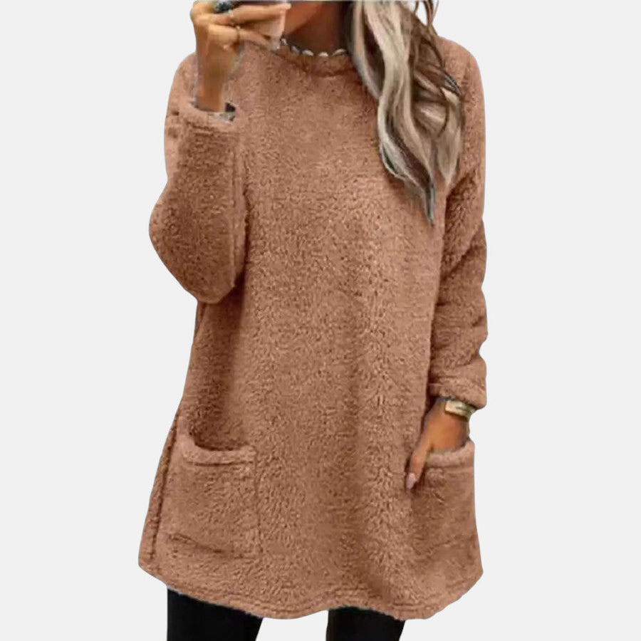 Pull Longueur Midi Poches Pratiques
