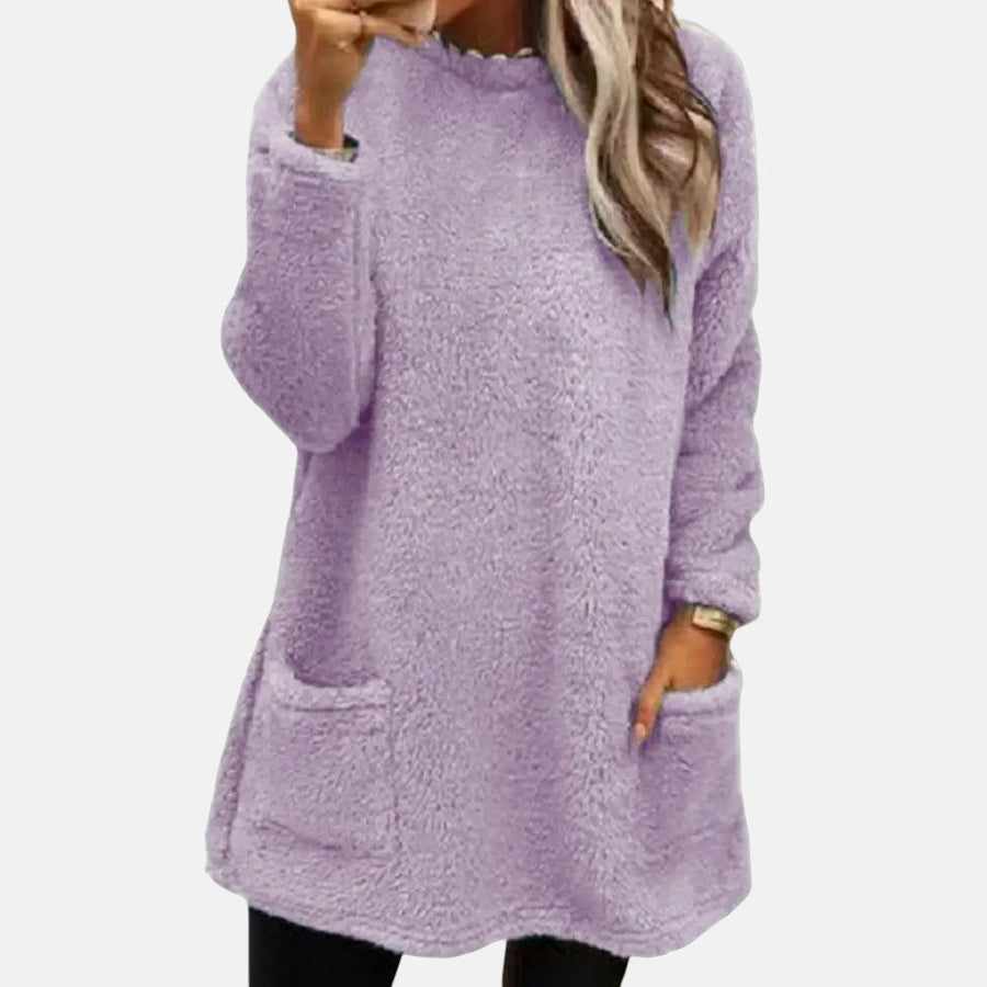 Pull Longueur Midi Poches Pratiques
