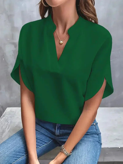 Lis - Femmes de luxe Blouse élégante en mousseline de soie