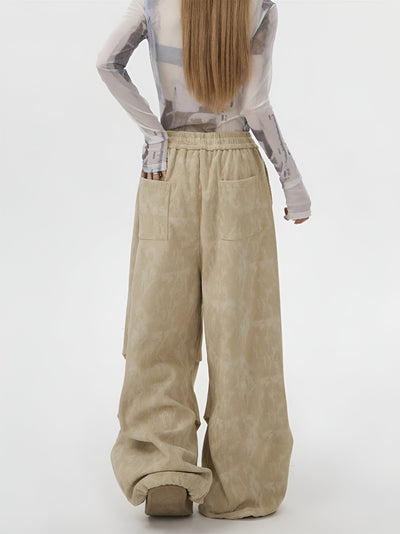 Natasia - Pantalon à Jambe Large Et Taille Elastique