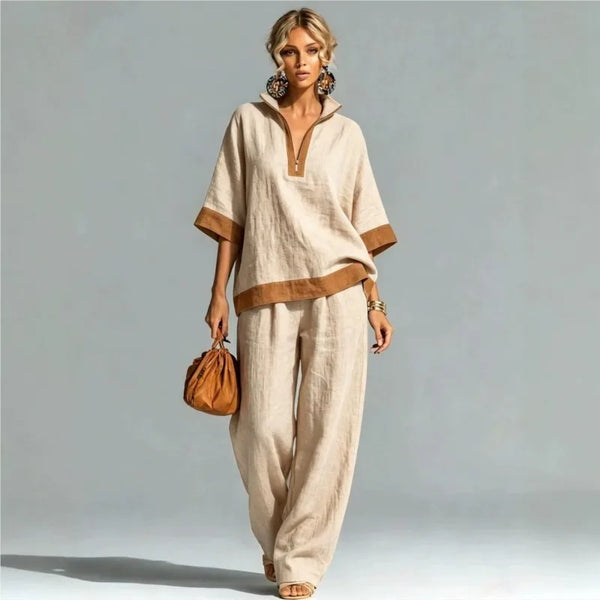 Ensemble Coord Vintage Loose Femme - Deux Pièces Élégante