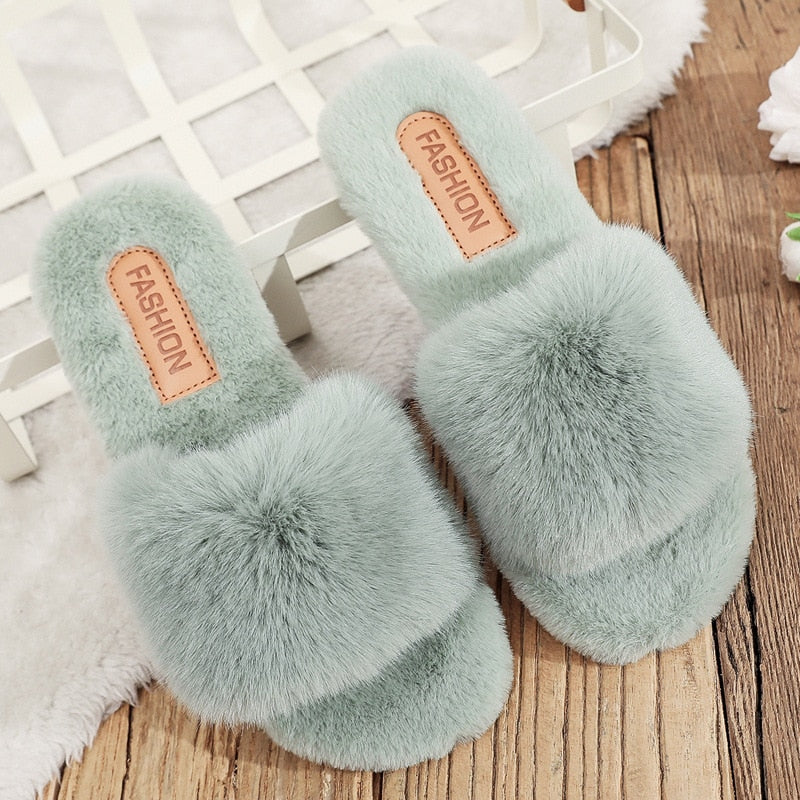 Chaussons pelucheux