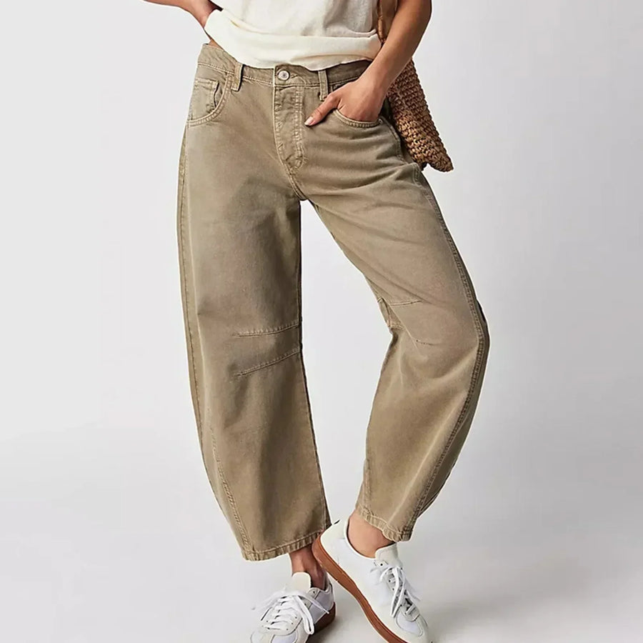 Jean Bella — vue de face, pantalon confort à jambe large