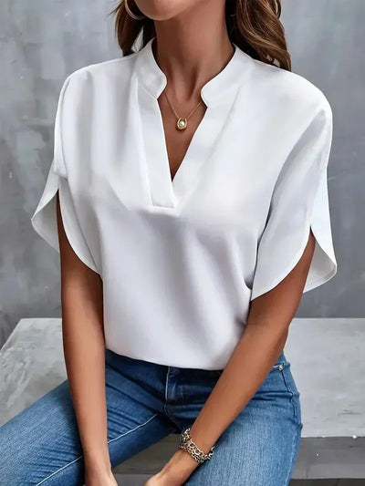 Lis - Femmes de luxe Blouse élégante en mousseline de soie