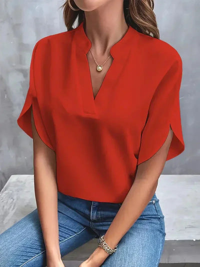 Lis - Femmes de luxe Blouse élégante en mousseline de soie