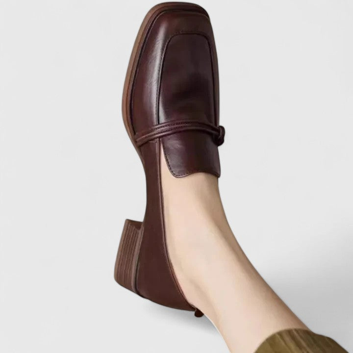 Mocassins à Bout Carré Rétro