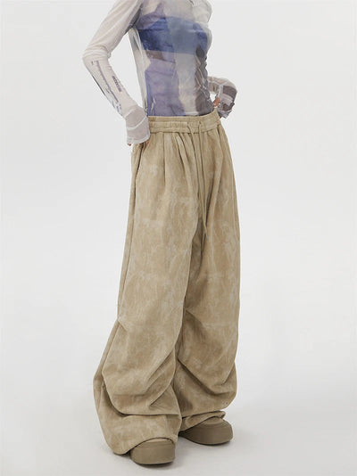 Natasia - Pantalon à Jambe Large Et Taille Elastique