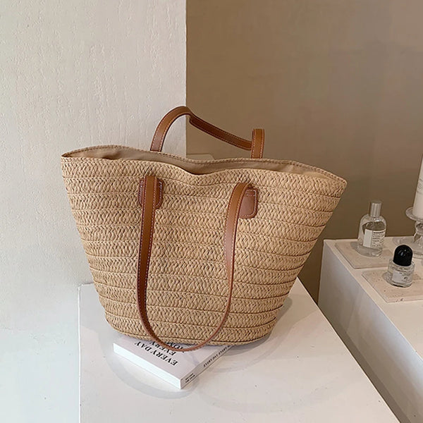 Capucine | Sac cabas en paille naturelle