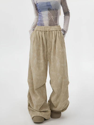 Natasia - Pantalon à Jambe Large Et Taille Elastique