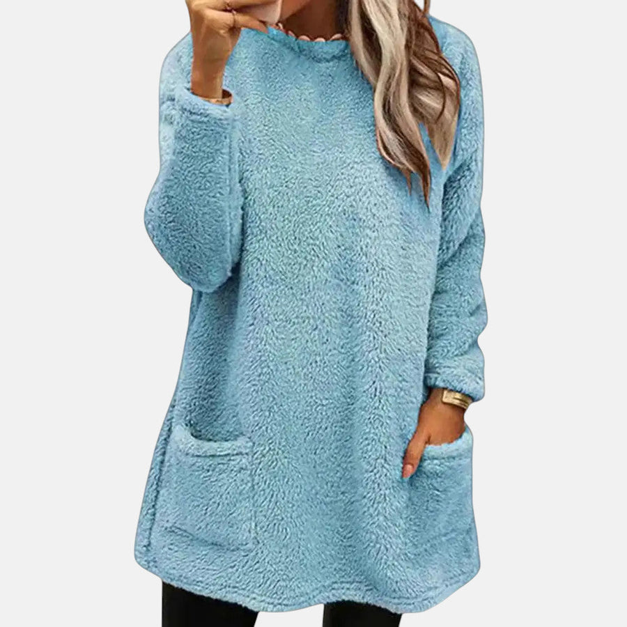 Pull Longueur Midi Poches Pratiques
