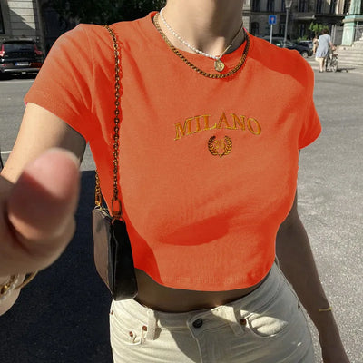 Juliane | Trendy Milano Crop Top for Women