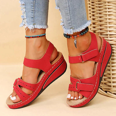 Ramona® | Sandales orthopédiques confortables avec talon compensé