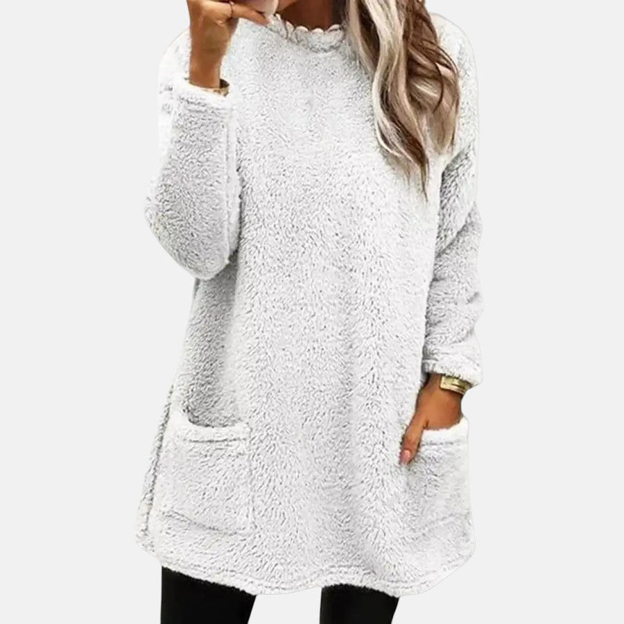 Pull Longueur Midi Poches Pratiques