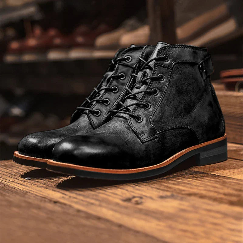 Bottes Homme à Lacets et Fermeture Éclair