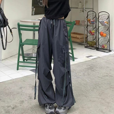 Pantalon Franca - Pantalon baggy pour femme avec grandes poches style rétro