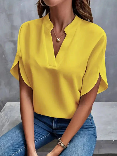 Lis - Femmes de luxe Blouse élégante en mousseline de soie