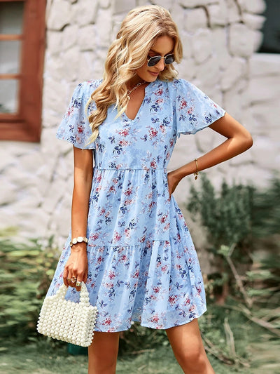 Robe Élise – Élégance Florale pour un Été Inoubliable